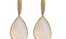 Creolen KAYLA  2.5 X 14 mm mit Rosenquarz