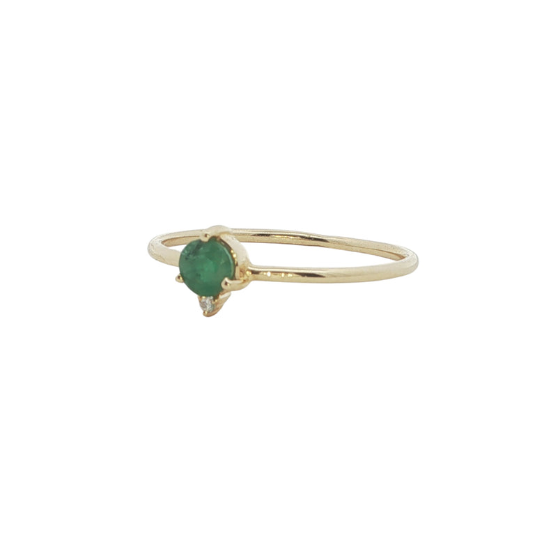 Ring Jahreszeiten SMARAGD 18k Gelbgold