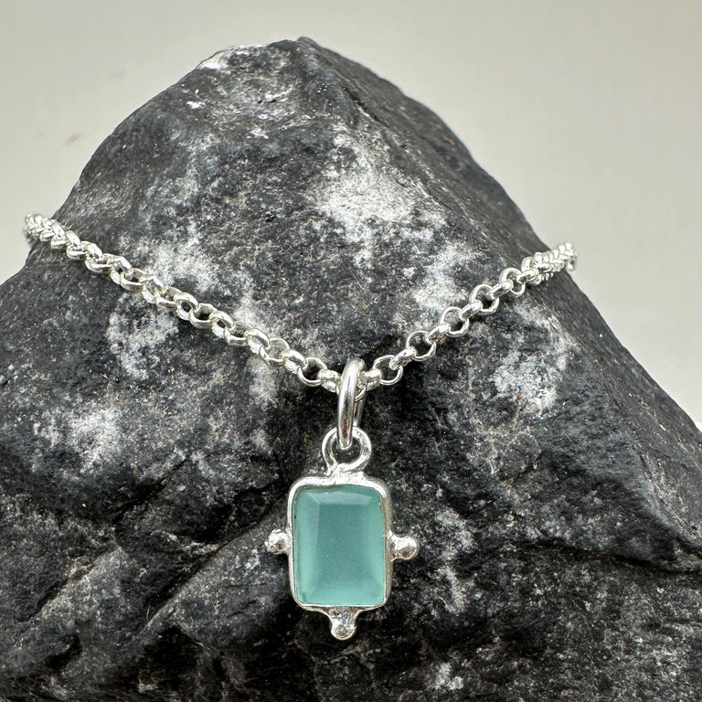 Anhänger mit Aqua Chalzedon