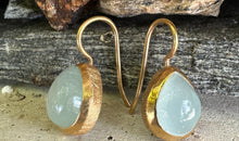 Ohrhänger AMOURIS Aquamarin 9 x 12 mm