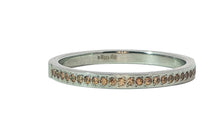 Edelstahl Ring 2 mm mit hellbraunen Zirkonia