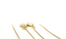 Lange Ohrhänger mit Perlmutter