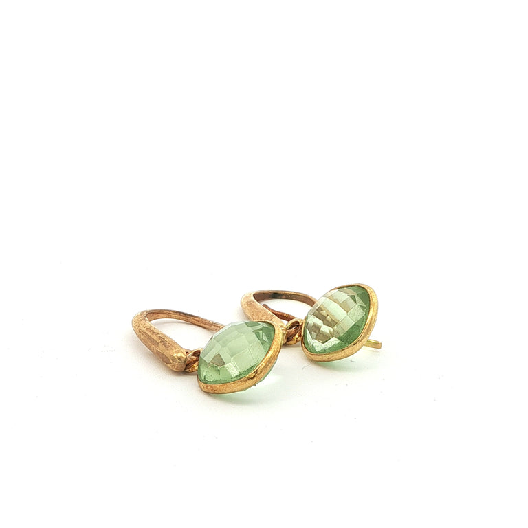 Ohrringe mit grünem Amethyst