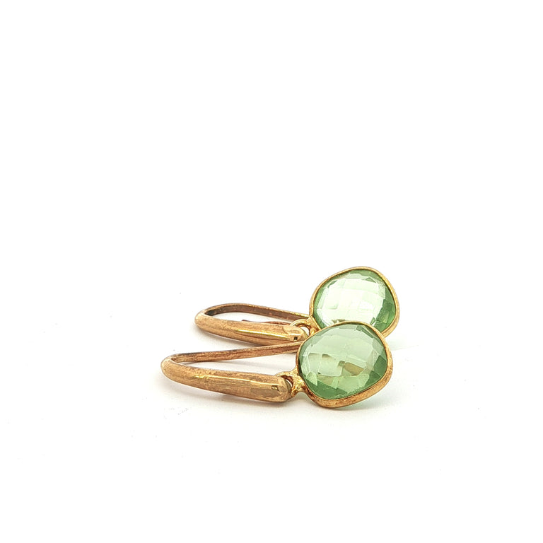 Ohrringe mit grünem Amethyst