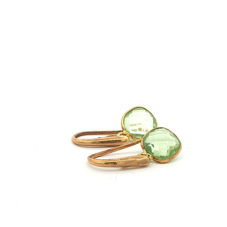 Ohrringe mit grünem Amethyst