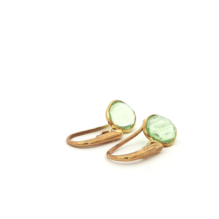 Ohrringe mit grünem Amethyst