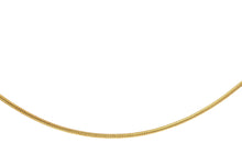 Feine Schlangenkette – 925 Silber vergoldet, 45 cm