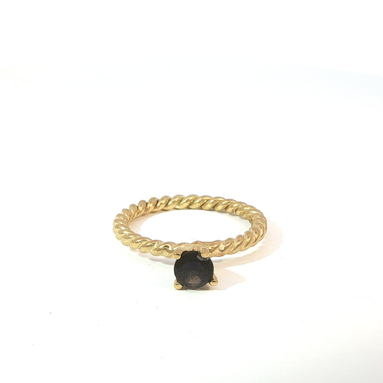 Ring TWIST mit Labradorite
