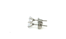 Antiallergene Edelstahl Ohrstecker mit 5 mm Zirkonia