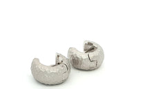 Creolen SIMON im Hammer-Look – 925 Sterling Silber, 14 mm