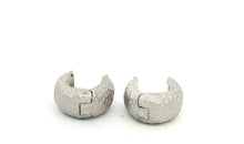 Creolen SIMON im Hammer-Look – 925 Sterling Silber, 14 mm