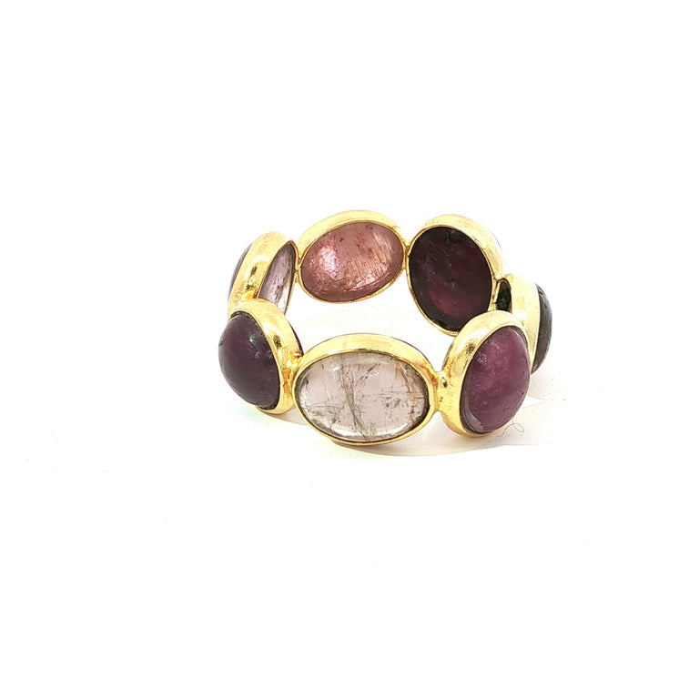 Ring MIRALIA Eternity Rosaturmalin Unikate