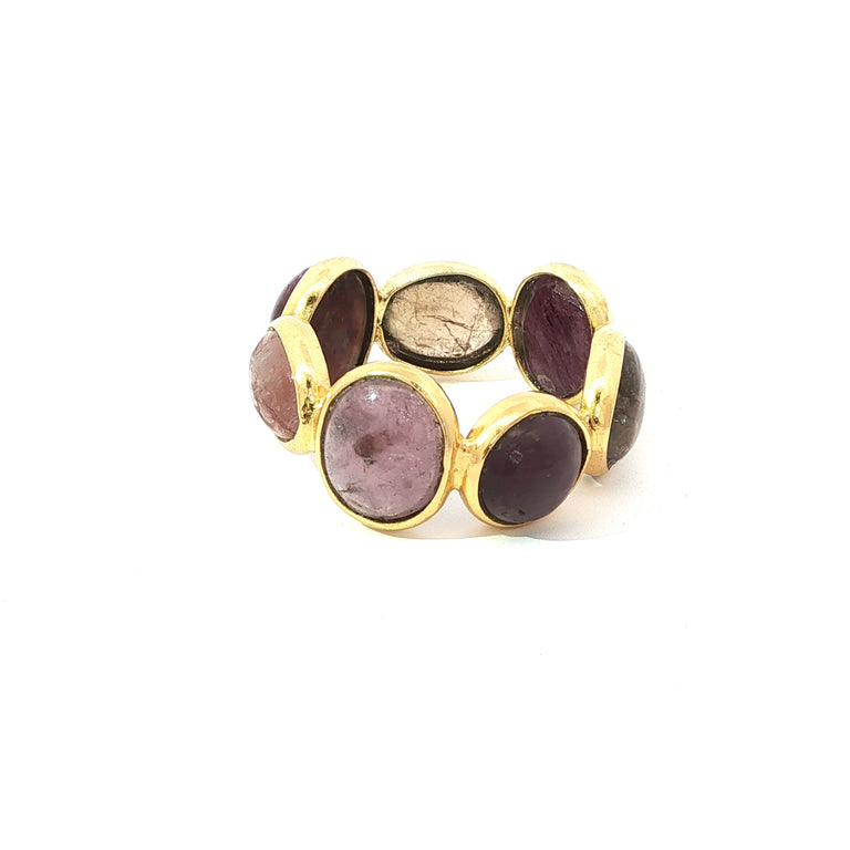 Ring MIRALIA Eternity Rosaturmalin Unikate