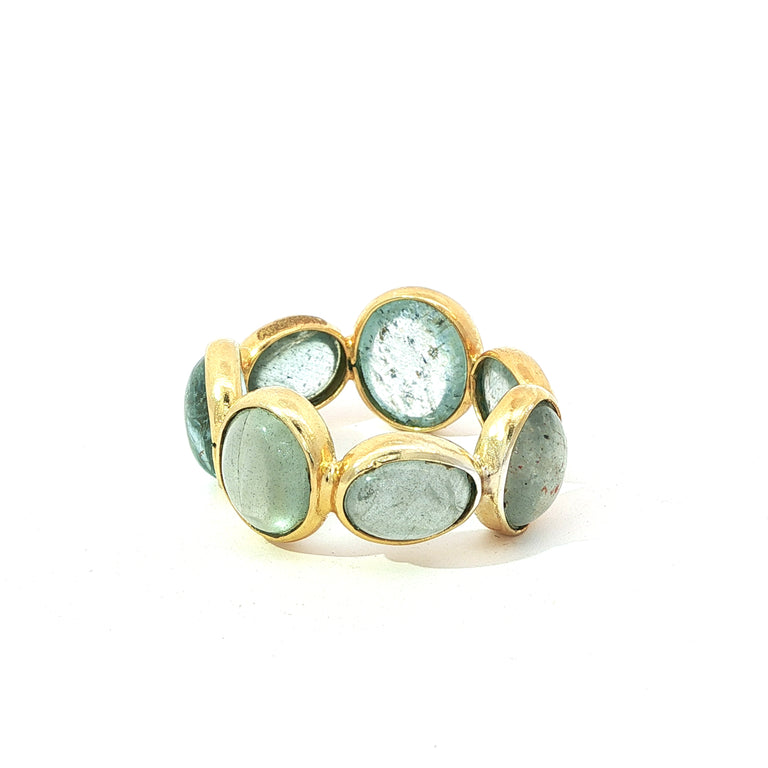 Ring MIRALIA Eternity Aquamarin Unikate