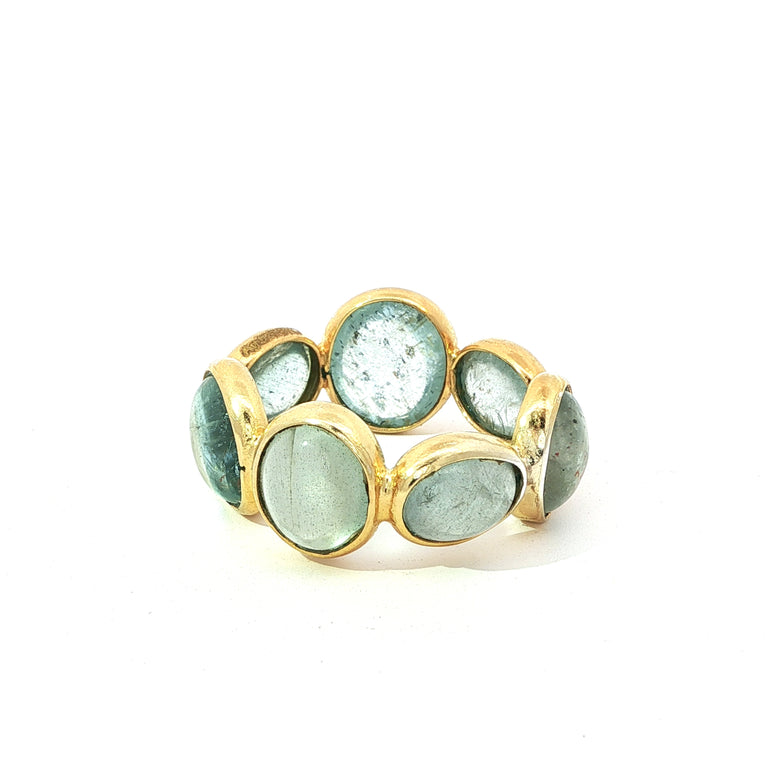 Ring MIRALIA Eternity Aquamarin Unikate