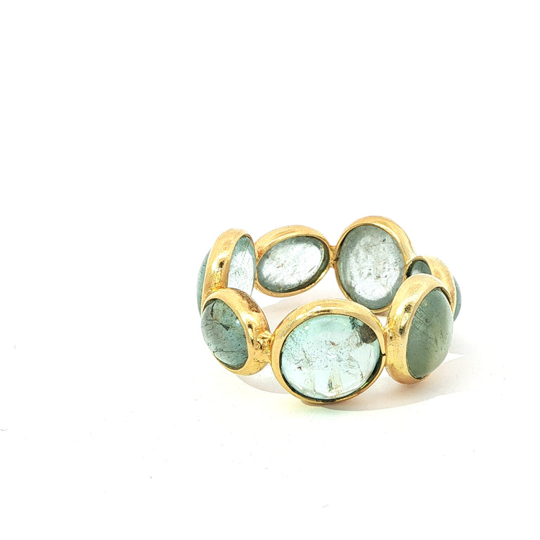 Ring MIRALIA Eternity Aquamarin Unikate