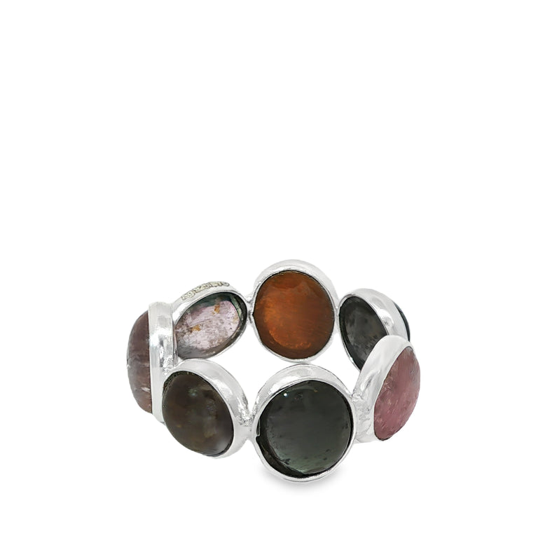 Ring MIRALIA Eternity Rosaturmalin Silber