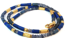 Handgemachte Halskette mit Lapis Lazuli