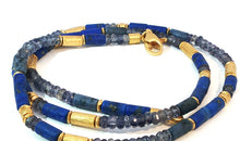 Handgemachte Halskette mit Lapis Lazuli