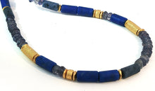 Handgemachte Halskette mit Lapis Lazuli