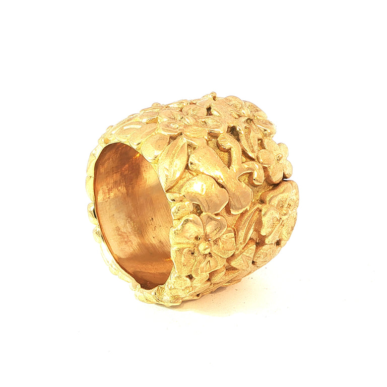 Statement Ring BASIA gelbvergoldet