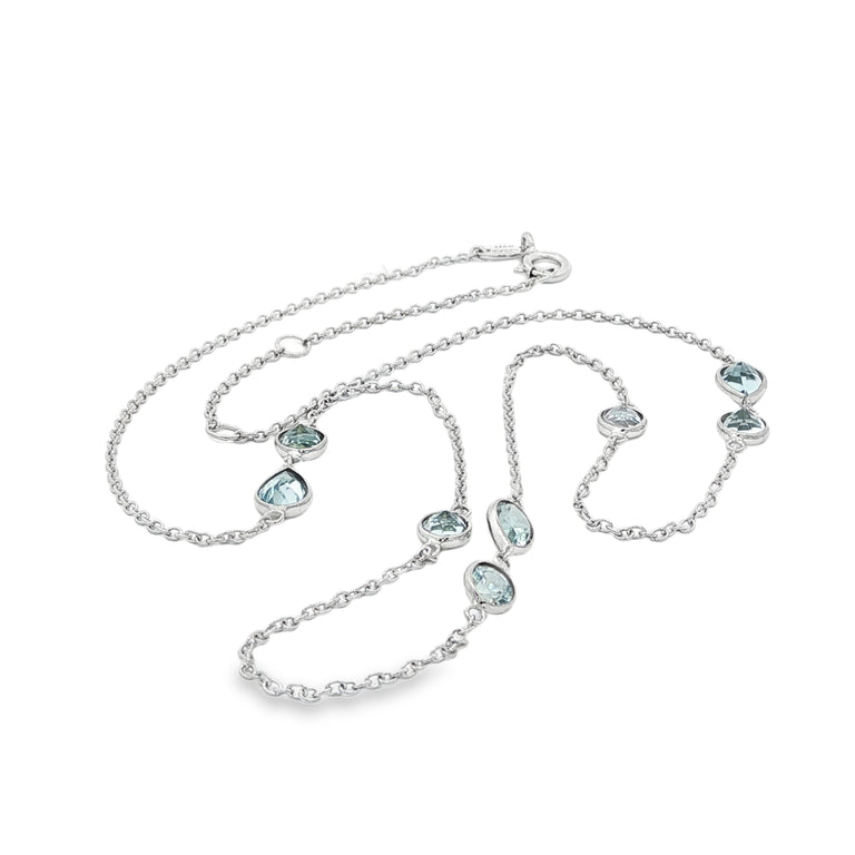 Halskette ILIRA mit blauen Topasen