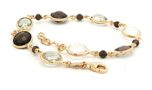 ROSARY – Silberarmband mit Rauchquarz & grünem Amethyst