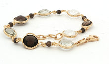 ROSARY – Silberarmband mit Rauchquarz & grünem Amethyst