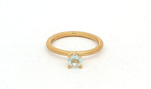 Ring MOONEL mit Blau Topas
