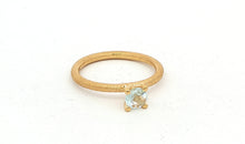 Ring MOONEL mit Blau Topas