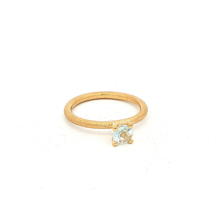 Ring MOONEL mit Blau Topas