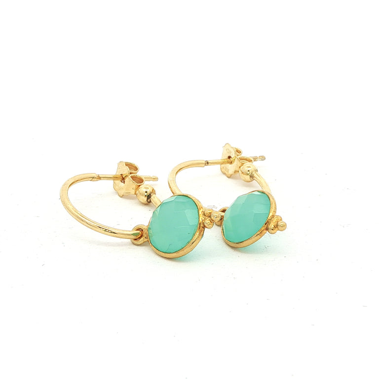 Halbcreole Lenny 15 mm mit Amazonite