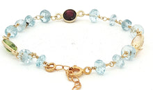 Armkette ROSARY mit Aquamarin