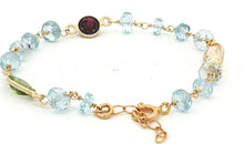 Armkette ROSARY mit Aquamarin