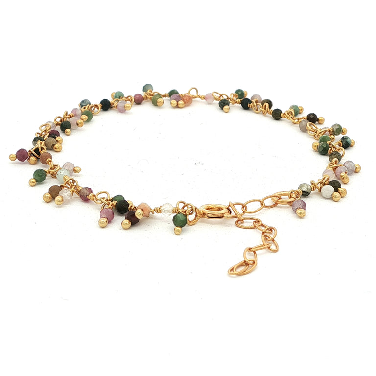 Armkette ROSARY mit bunten Turmalinen