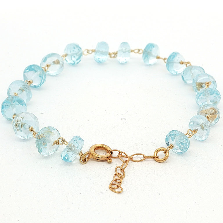 Armkette ROSARY mit Aquamarin