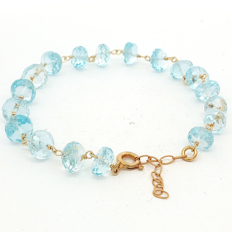 Armkette ROSARY mit Aquamarin
