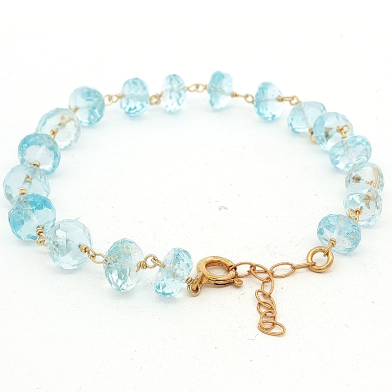 Armkette ROSARY mit Aquamarin