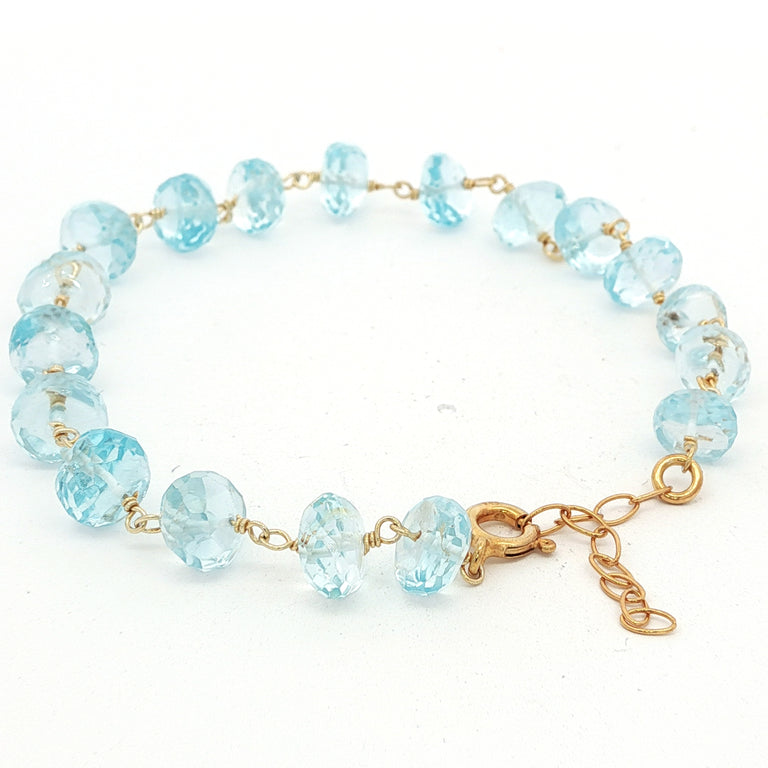 Armkette ROSARY mit Aquamarin
