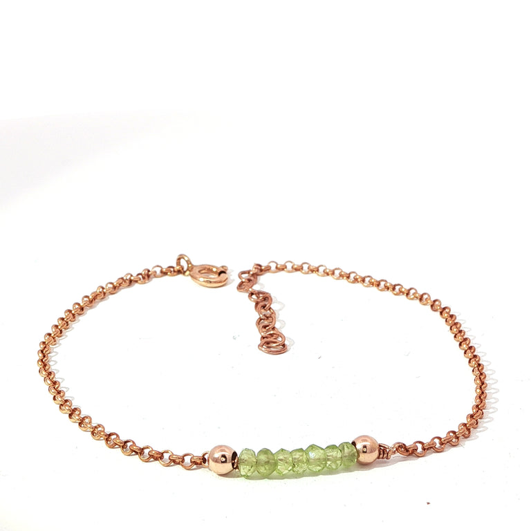 Armkette SEPTEMBER mit Peridote