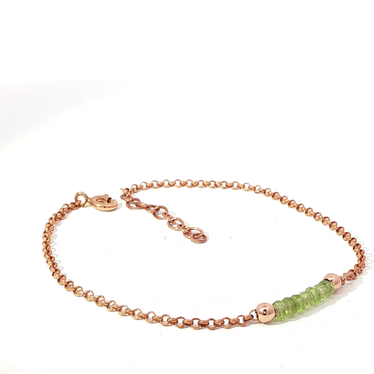 Armkette SEPTEMBER mit Peridote