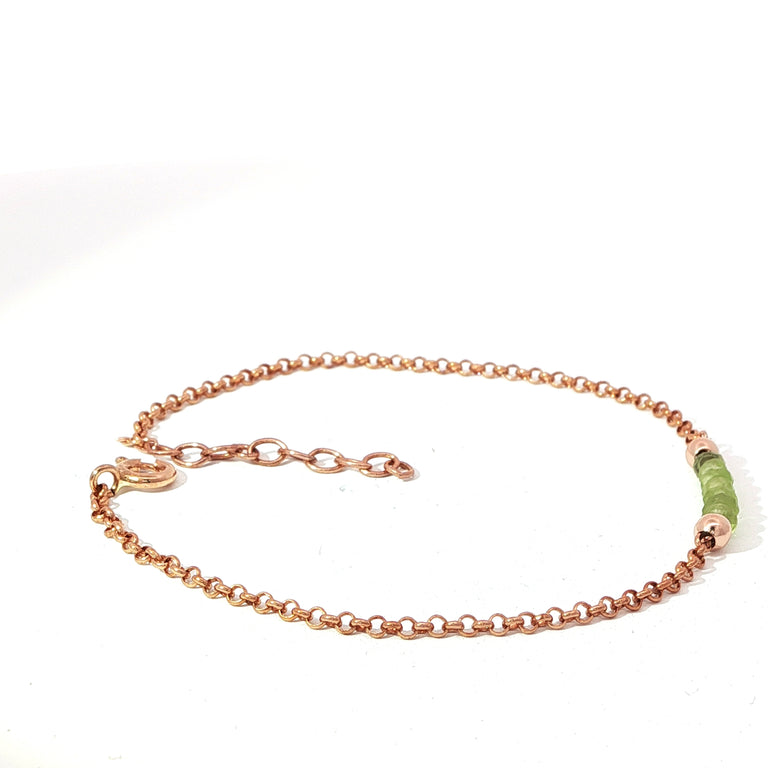 Armkette SEPTEMBER mit Peridote