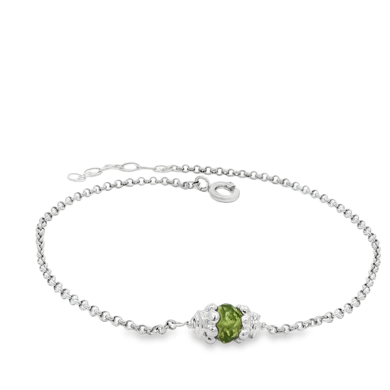 Armkette SEPTEMBER mit Peridot Boho