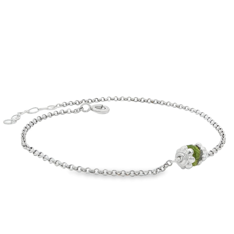 Armkette SEPTEMBER mit Peridot Boho