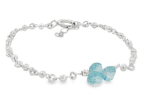 Armkette CIRALYS mit Aquamarin Tropfen