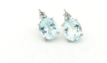Ohrstecker mit Aquamarin & Topas