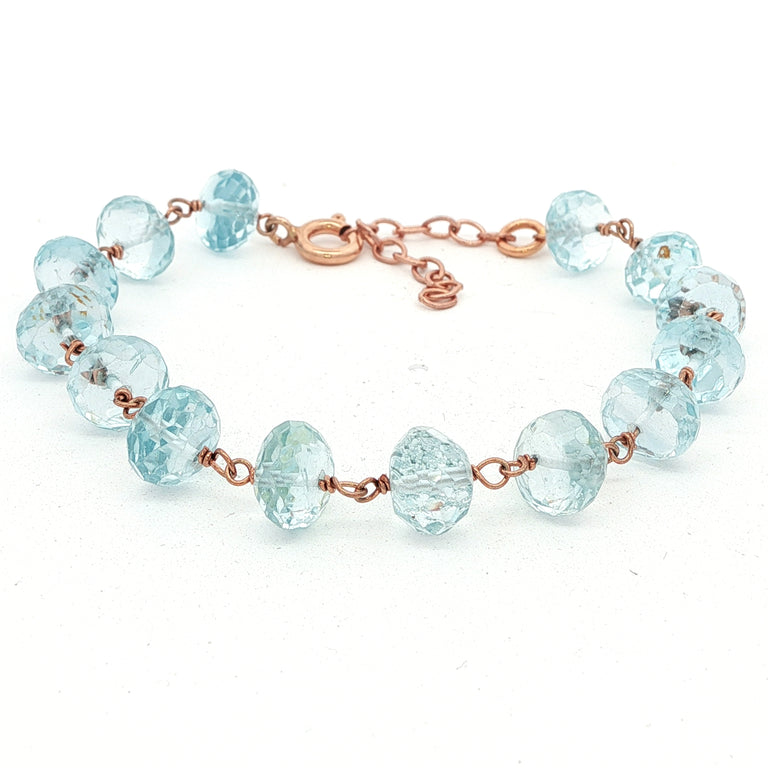Armkette ROSARY mit Aquamarin