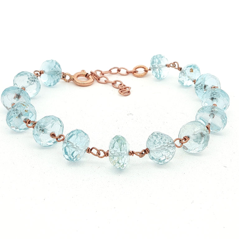 Armkette ROSARY mit Aquamarin