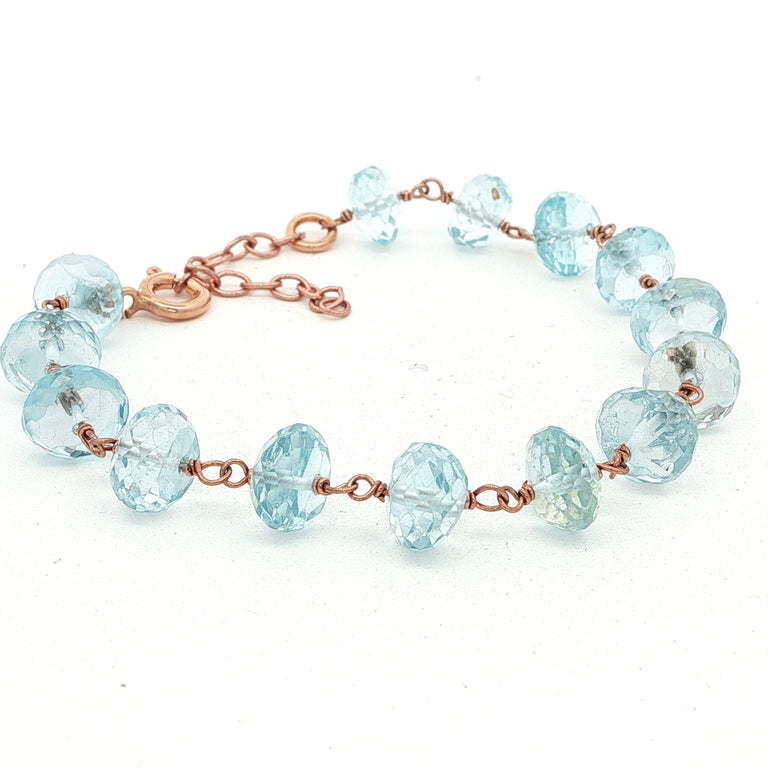 Armkette ROSARY mit Aquamarin