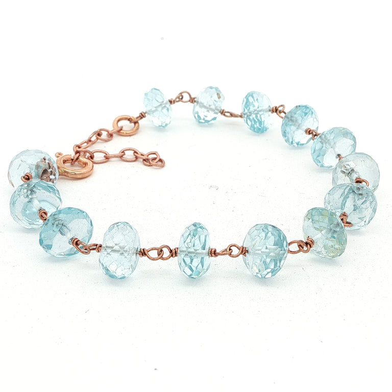 Armkette ROSARY mit Aquamarin